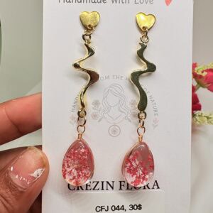 Red fire work dangles