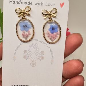 Mini forget me not earrings