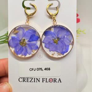 Larkspur earrings