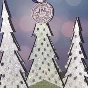 Silver Trees - Set of 3