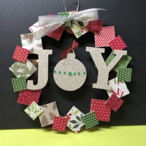 Christmas Joy Wreath 9.5"