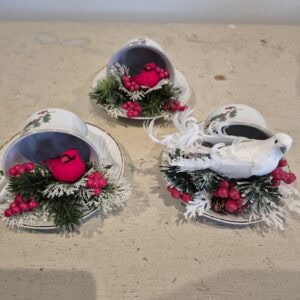 Christmas teacups