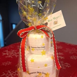 Cream/Cream Gift Bag - Bee Merry