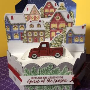 Christmas Hexagonal Pop-Up Card