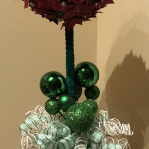 Christmas Poinsettia Topiary Floral
