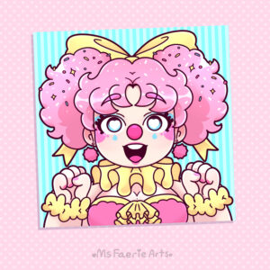 Clown Cutie - Mini Print