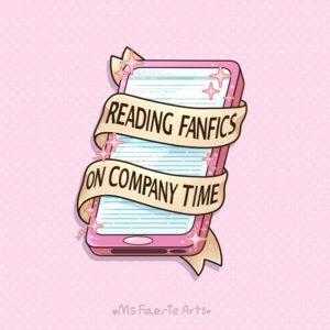 Reading Fanfics - Sticker