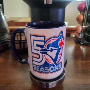 Blue Jays 50 season Mug blue Handle