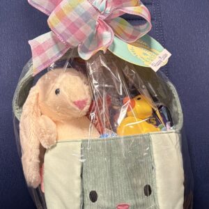 Corduroy Bunny Gift Basket