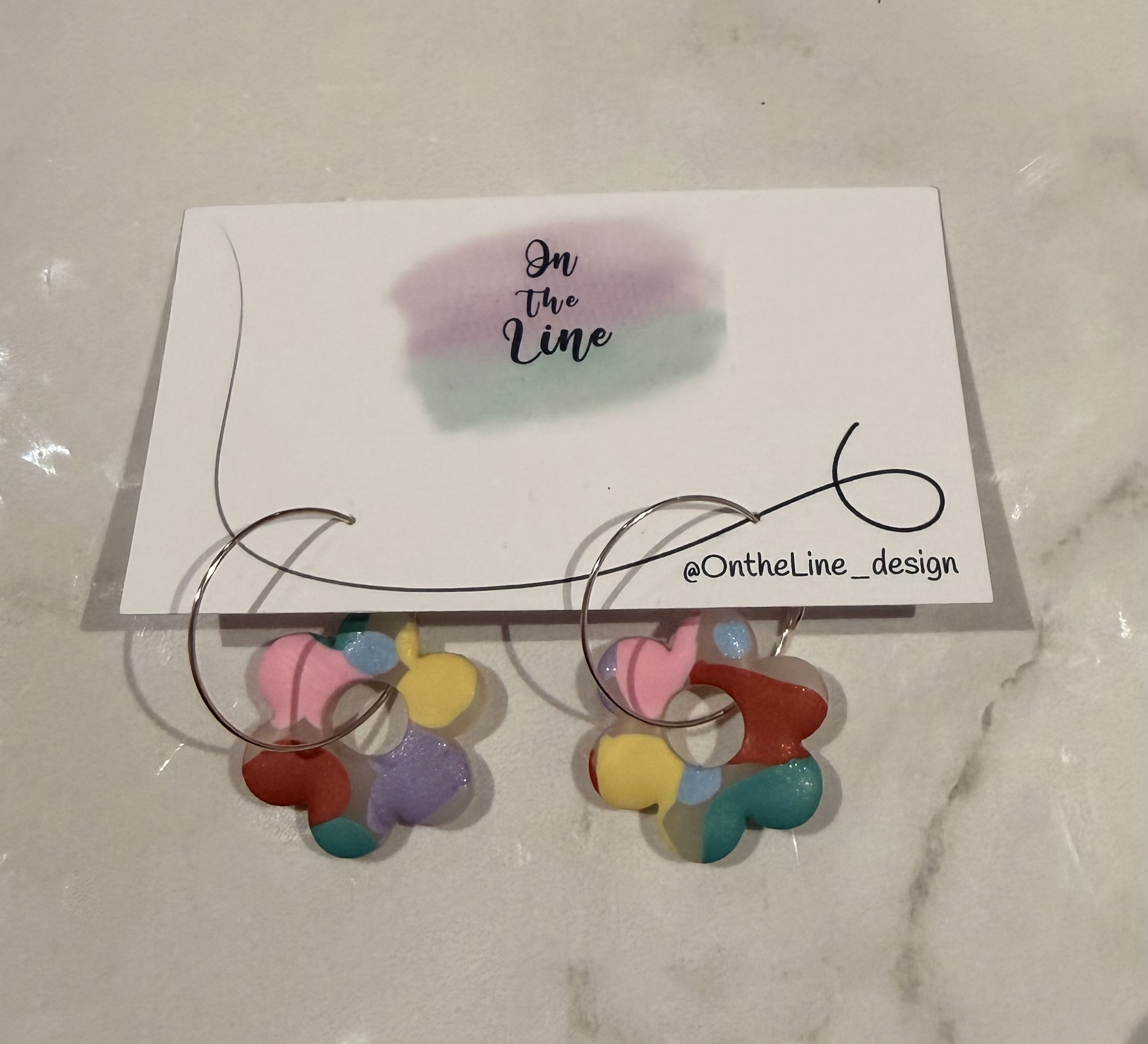 Aussie Babe Flower Hoops