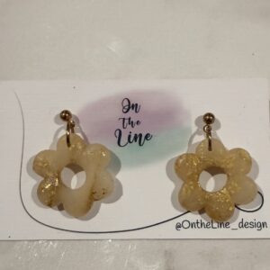 Flower Drops- Gold Flake