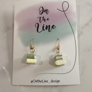 Book Stack- Sage and Butter Yellow Hooks