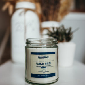 Vanilla Birch Scented Candle - 100% Soy Wax - 9oz