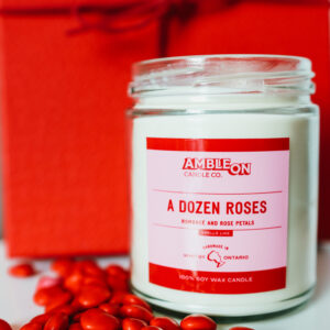Dozen Roses Scented Candle - 100% Soy Wax - 9oz
