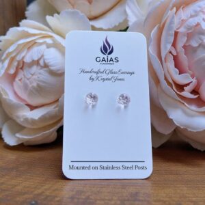 Glass Stud Earrings