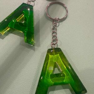 Resin Letter Keychain A