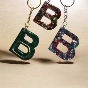 Resin Letter Keychain B