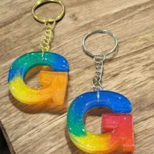Resin Letter Keychain G