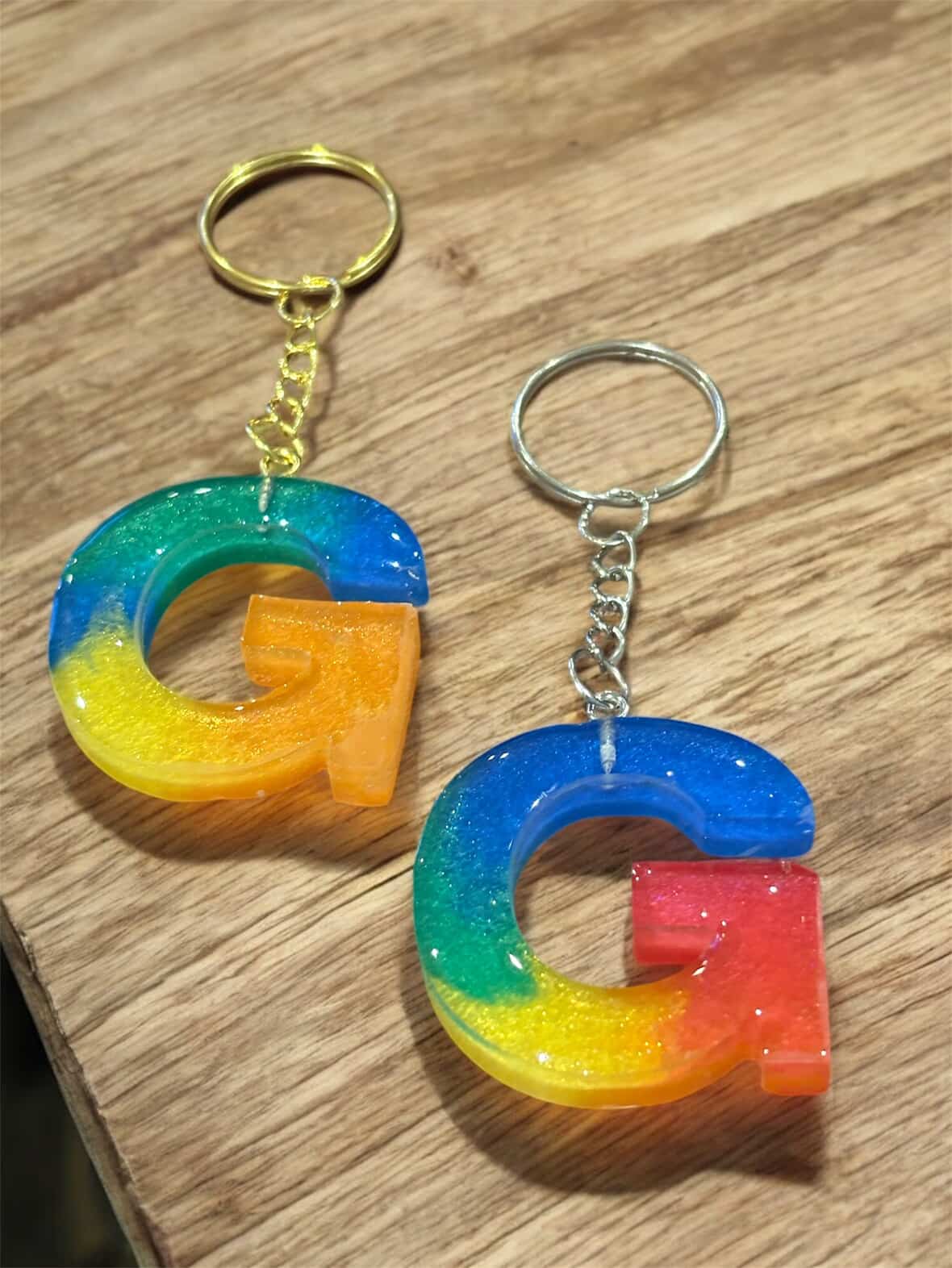 Resin Letter Keychain G