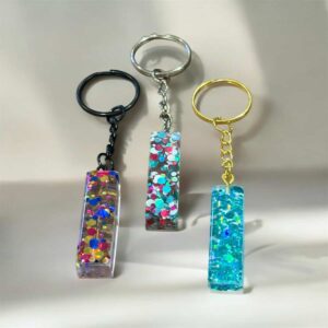 Resin Letter Keychain I