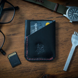 Leather 2 Pocket Pouch Full Grain Wallet