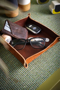 Leather, Tray, 