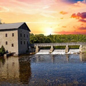 Framed Photo - Lang Grist Mill 16"x22
