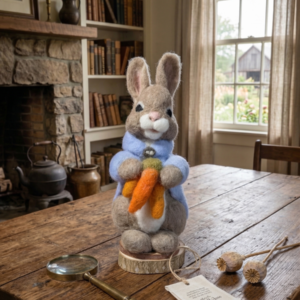 needle felted rabbit