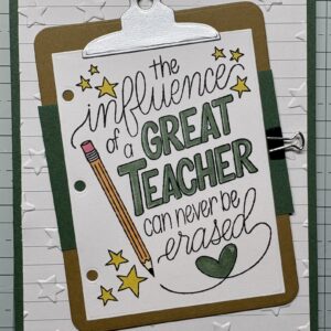 Teacher Thank You Card - Option to add Gift Card