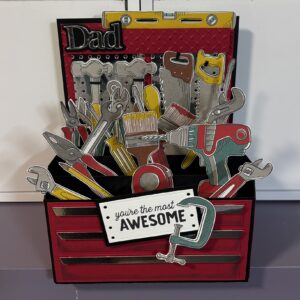 Father's Day - Pop Up Box Card - Tool Box