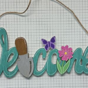 Welcome Sign - Wooden (Aprox. 13" x 4.5")
