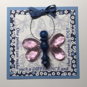 Butterfly Suncatcher Card (Suncatcher Removeable)