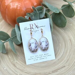 Floral ghost Earrings