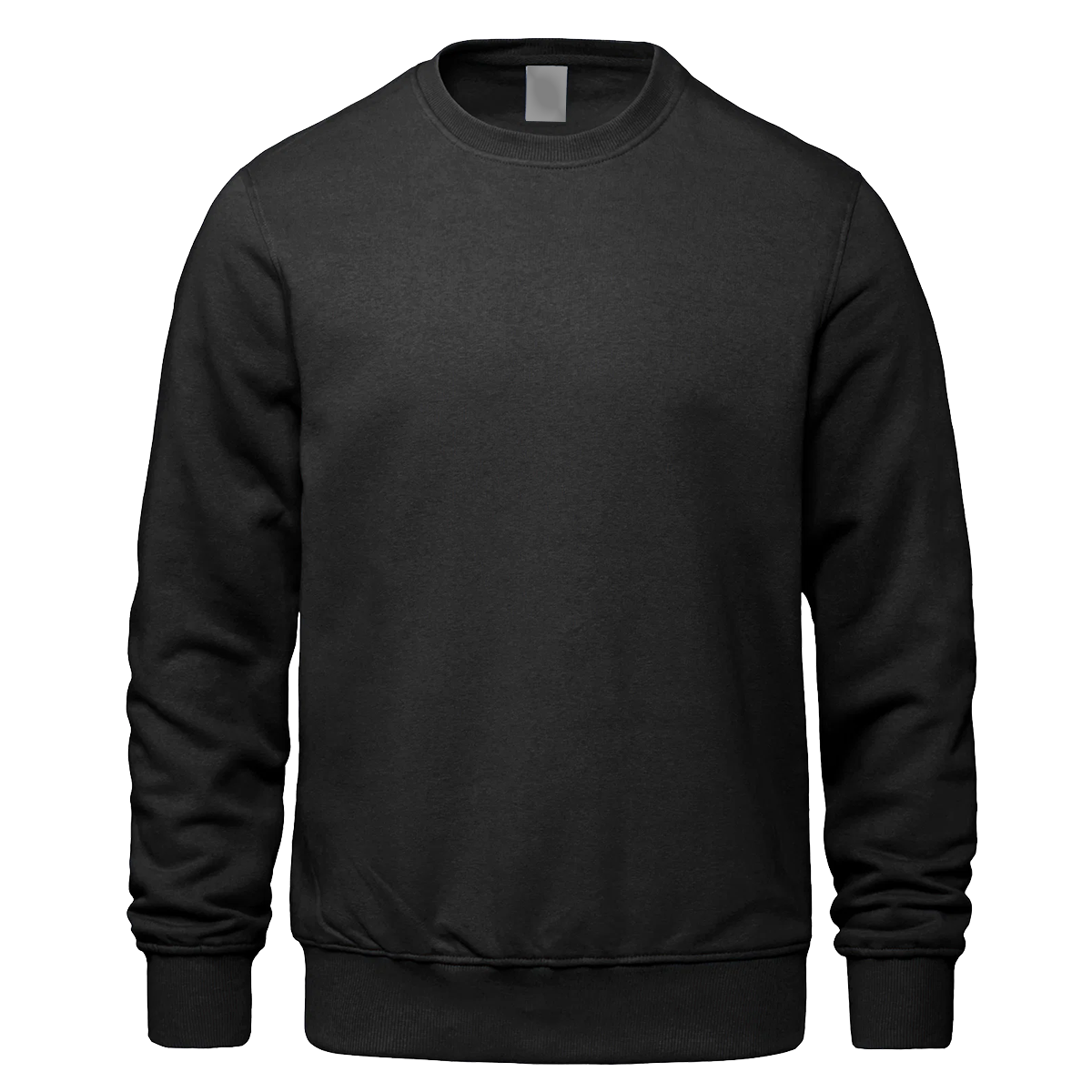 Blank Cotton Blend Crewneck Sweaters - Image 2