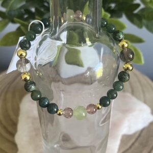 Green Moonstone, SQ, AT, SQ, MA bracelet