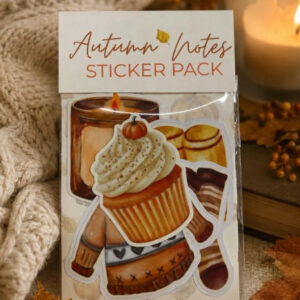 set of 5 die-cut stickers fall/autumn